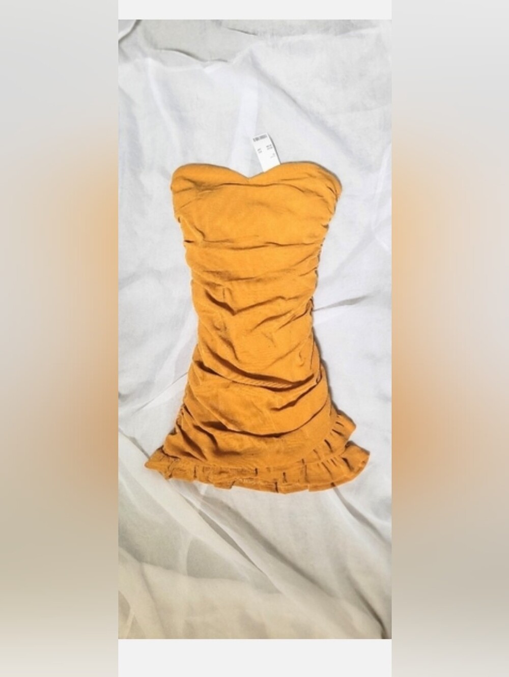 NWT!Urban Outfitters Summer Club Women's Sweetheart Shimmer Ruched Mini Dress XS